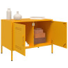 Szafka pod telewizor, musztardowa, 68x39x50,5 cm, stalowa