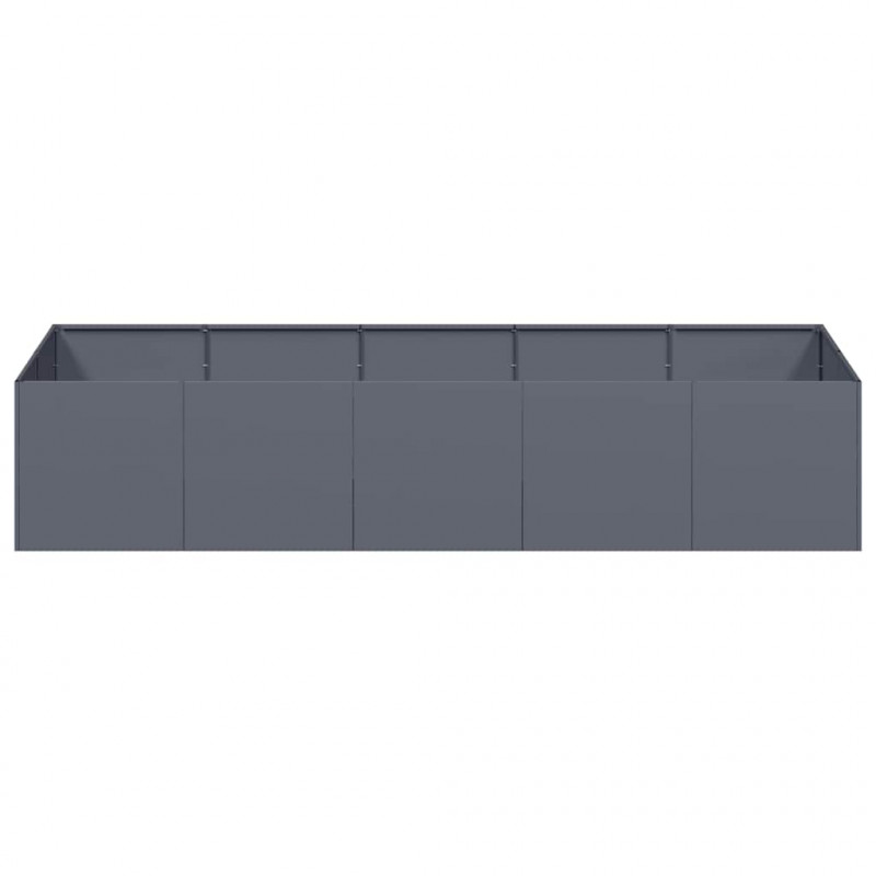 Doniczka Antracyt 200x80x40 cm Stal