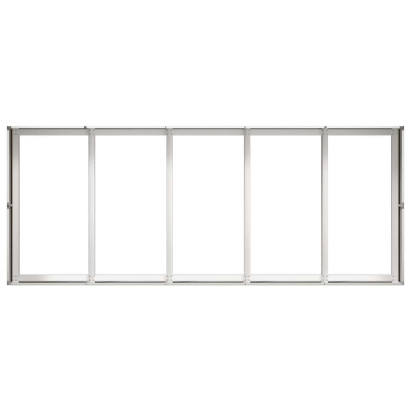 Doniczka 200x80x40 cm Stal nierdzewna