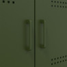 Szafka pod telewizor, oliwkowa, 68x39x50,5 cm, stalowa