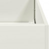 Doniczka Biała 280x80x40 cm Stal