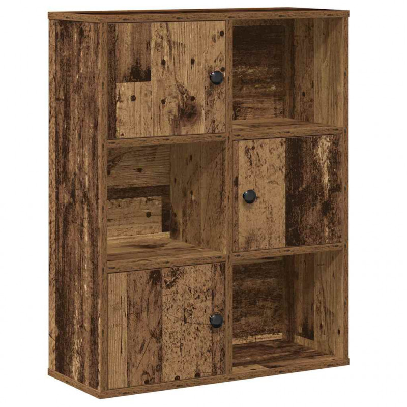 Regał, stare drewno, 60x24x76,5 cm, materiał drewnopochodny
