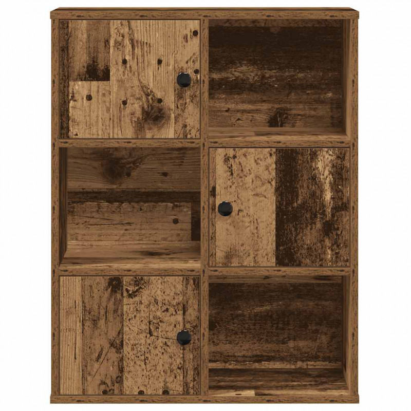 Regał, stare drewno, 60x24x76,5 cm, materiał drewnopochodny