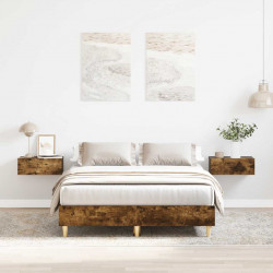 Rama łóżka bez materaca dąb wędzony 120x190 cm drewno klejone