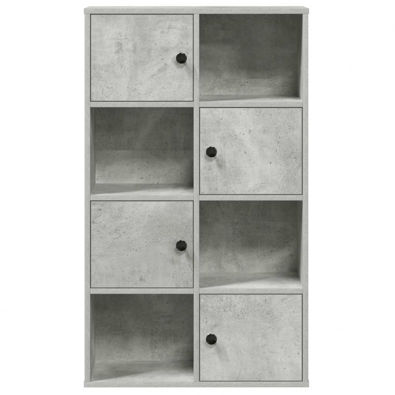 Regał, szarość betonu, 60x24x101,5 cm, materiał drewnopochodny