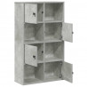 Regał, szarość betonu, 60x24x101,5 cm, materiał drewnopochodny