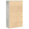 Regał, szarość betonu, 60x24x101,5 cm, materiał drewnopochodny