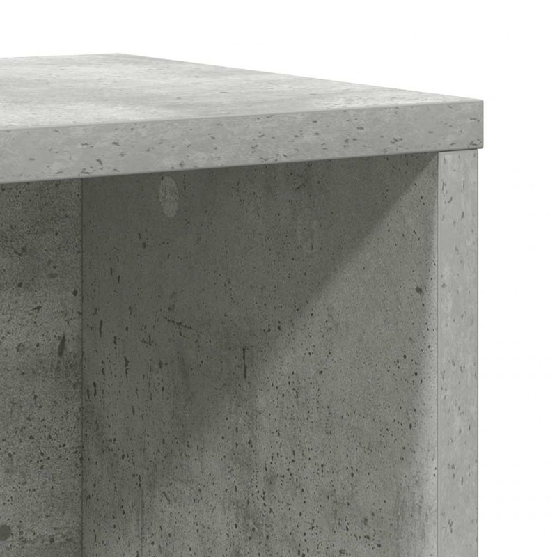 Regał, szarość betonu, 60x24x101,5 cm, materiał drewnopochodny