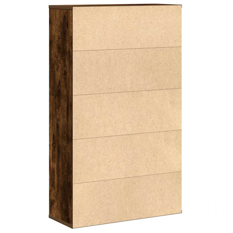 Regał, przydymiony dąb, 60x24x101,5 cm, materiał drewnopochodny