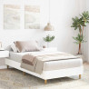 Rama łóżka bez materaca Biała 90x190 cm Drewno klejone