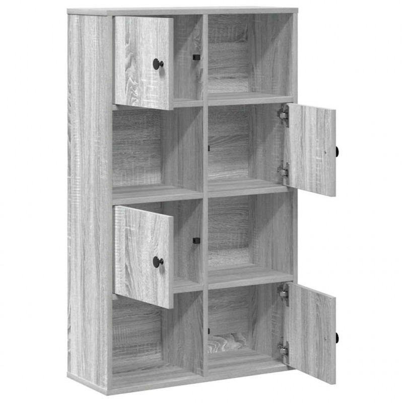 Regał, szary dąb sonoma 60x24x101,5 cm, materiał drewnopochodny