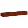 Doniczka Rusty 360x80x40 cm Stal nierdzewna