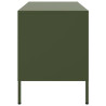 Szafki pod telewizor, 2 szt., oliwkowe, 68x39x50,5 cm, stalowe