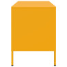 Szafki pod telewizor, 2 szt., musztardowe, 68x39x50,5 cm, stal