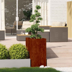Doniczka Rusty 40x80x80 cm Stal nierdzewna