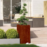 Doniczka Rusty 40x80x80 cm Stal nierdzewna