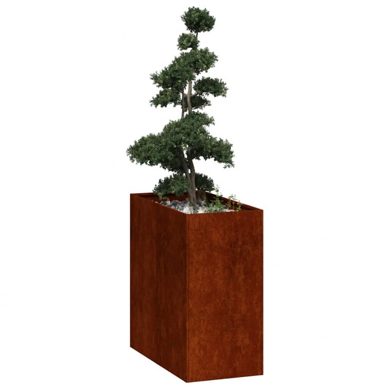 Doniczka Rusty 40x80x80 cm Stal nierdzewna