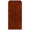 Doniczka Rusty 40x80x80 cm Stal nierdzewna
