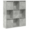 Regał, szarość betonu, 89x24x101,5 cm, materiał drewnopochodny