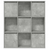 Regał, szarość betonu, 89x24x101,5 cm, materiał drewnopochodny