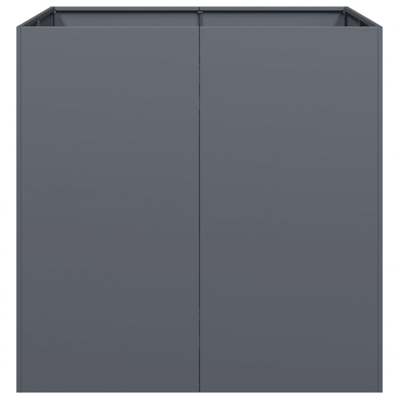 Doniczka Antracyt 80x80x80 cm Stal