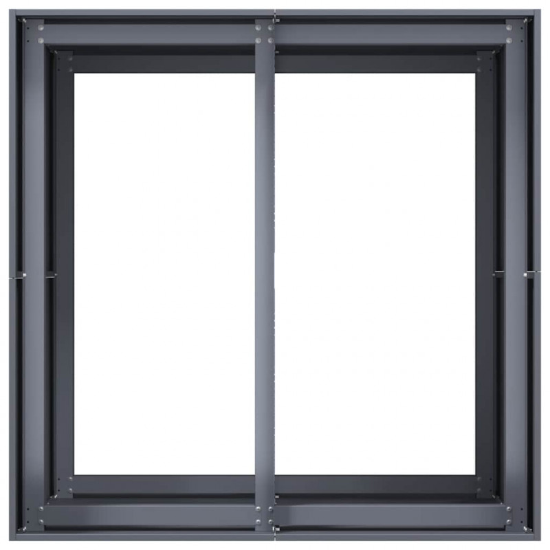 Doniczka Antracyt 80x80x80 cm Stal
