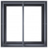Doniczka Antracyt 80x80x80 cm Stal