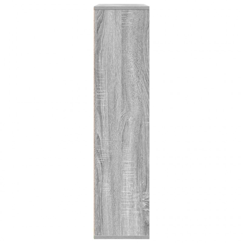Regał, szary dąb sonoma, 89x24x101,5cm, materiał drewnopochodny