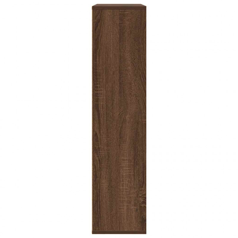 Regał, brązowy dąb, 89x24x101,5 cm, materiał drewnopochodny