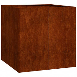 Doniczka Rusty 80x80x80 cm Stal nierdzewna