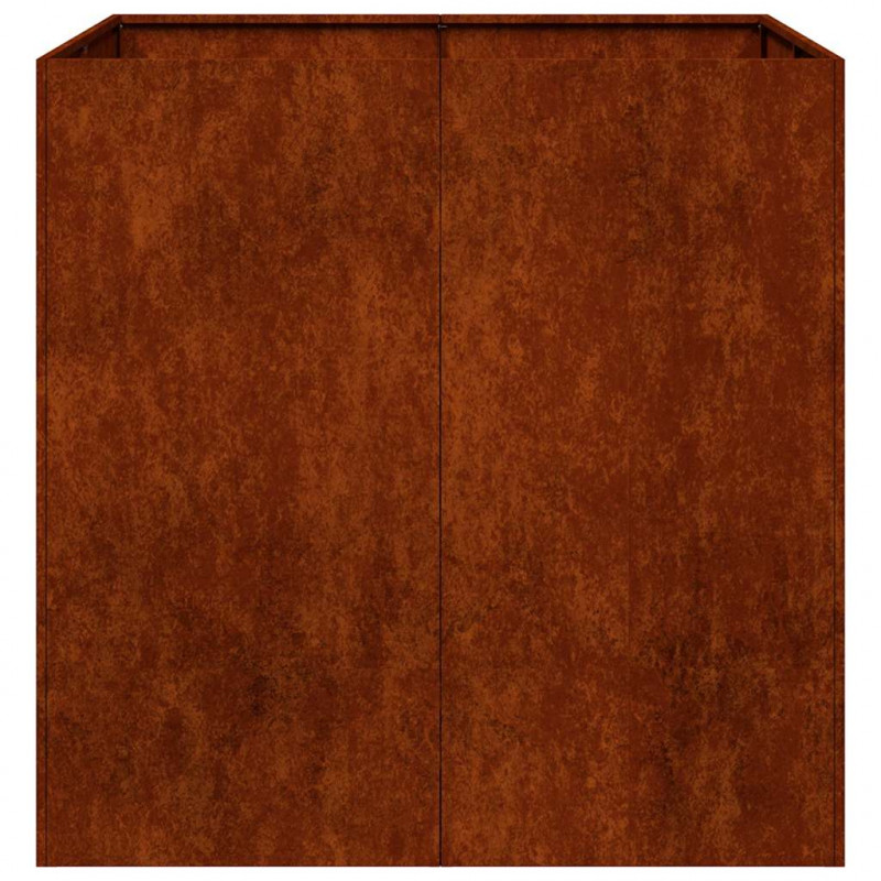 Doniczka Rusty 80x80x80 cm Stal nierdzewna
