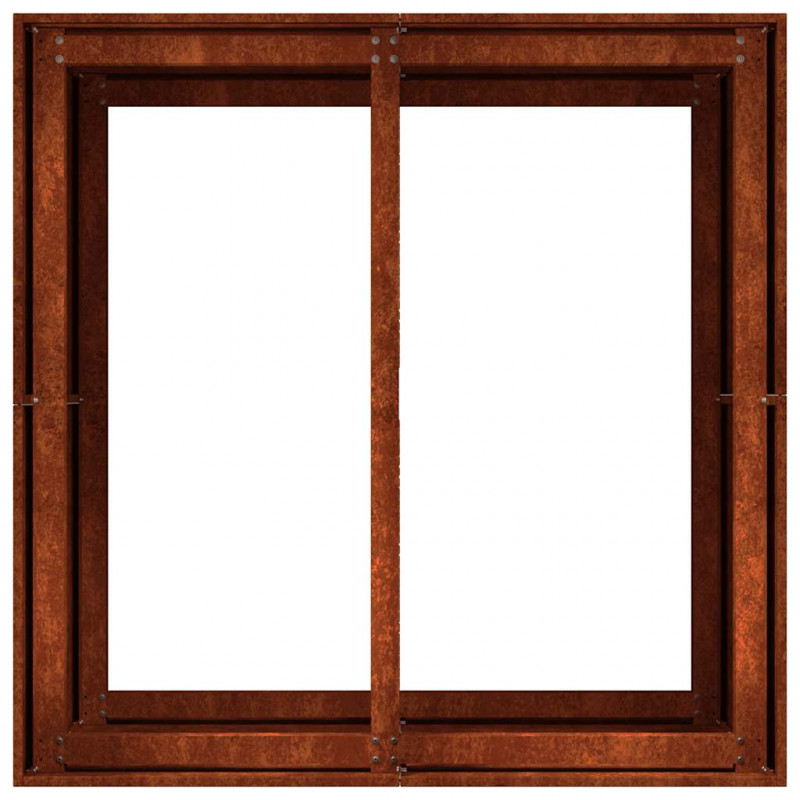 Doniczka Rusty 80x80x80 cm Stal nierdzewna