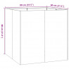 Doniczka Rusty 80x80x80 cm Stal nierdzewna