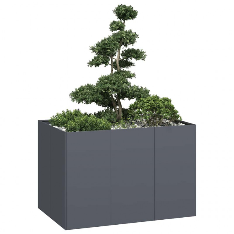 Doniczka Antracyt 120x80x80 cm Stal