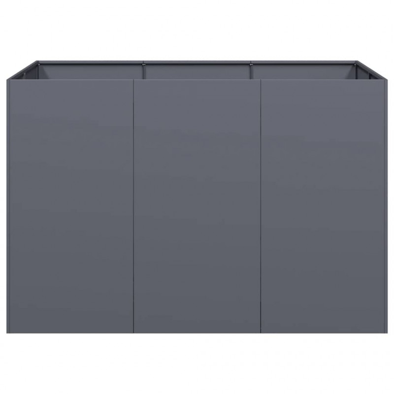 Doniczka Antracyt 120x80x80 cm Stal