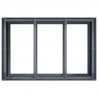 Doniczka Antracyt 120x80x80 cm Stal