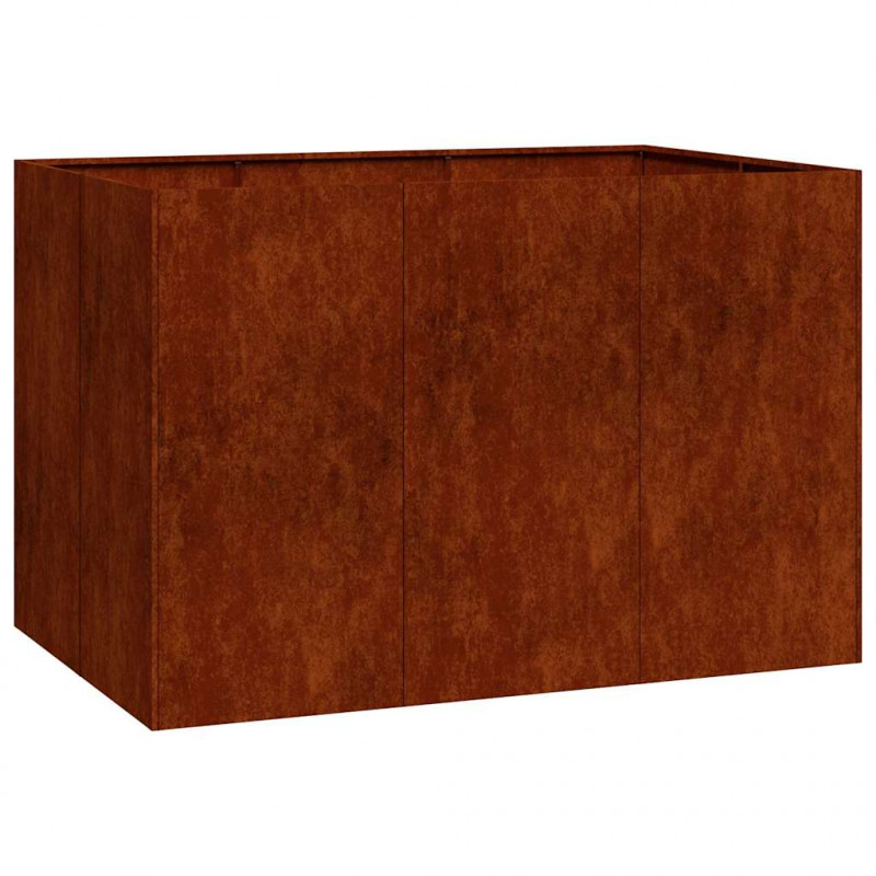 Doniczka Rusty 120x80x80 cm Stal nierdzewna