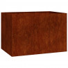 Doniczka Rusty 120x80x80 cm Stal nierdzewna