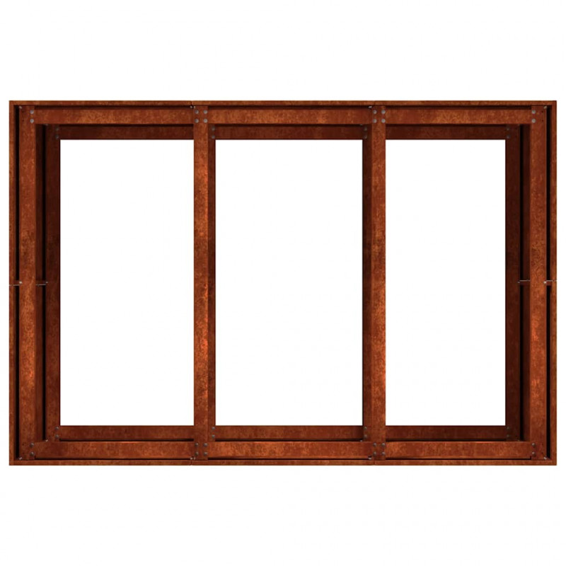 Doniczka Rusty 120x80x80 cm Stal nierdzewna