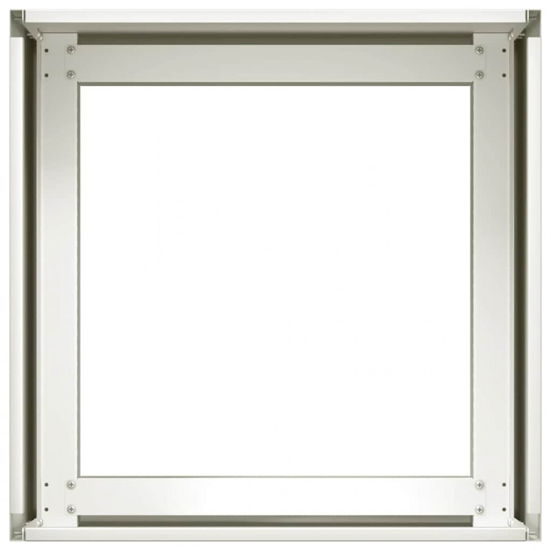 Doniczka Biała 40x40x30 cm Stalowa