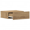 Pływająca szafka nocna Artisan Oak 40x32x15 cm Drewno klejone