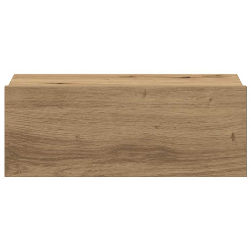 Pływająca szafka nocna Artisan Oak 40x32x15 cm Drewno klejone