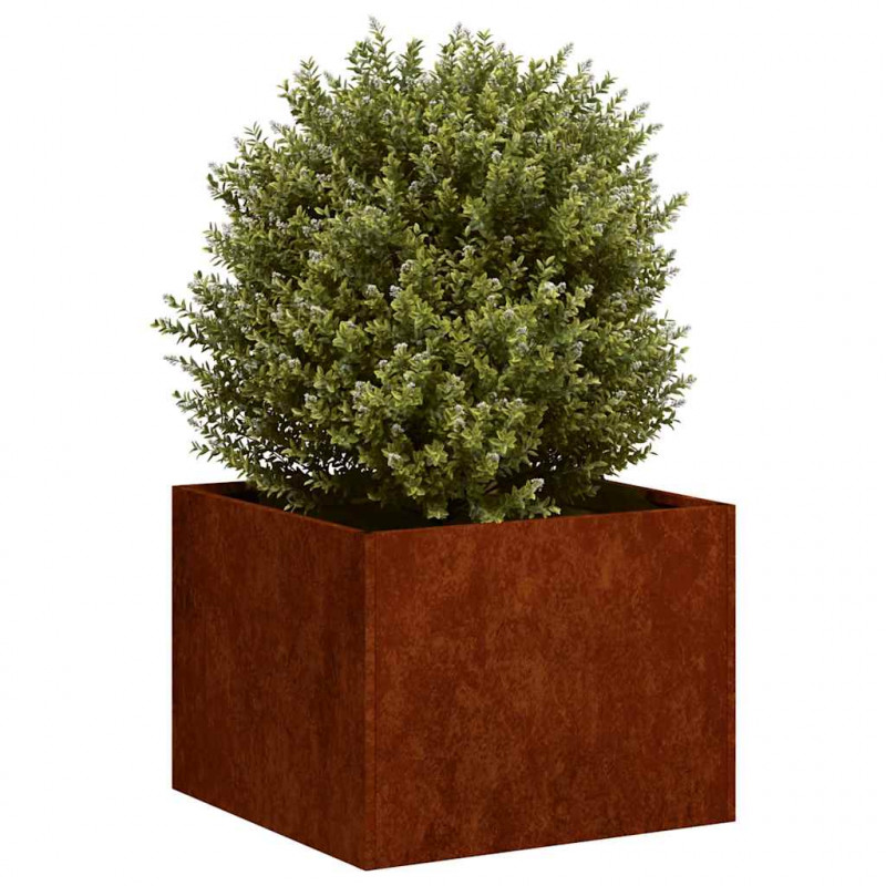 Doniczka Rusty 40x40x30 cm Stal nierdzewna
