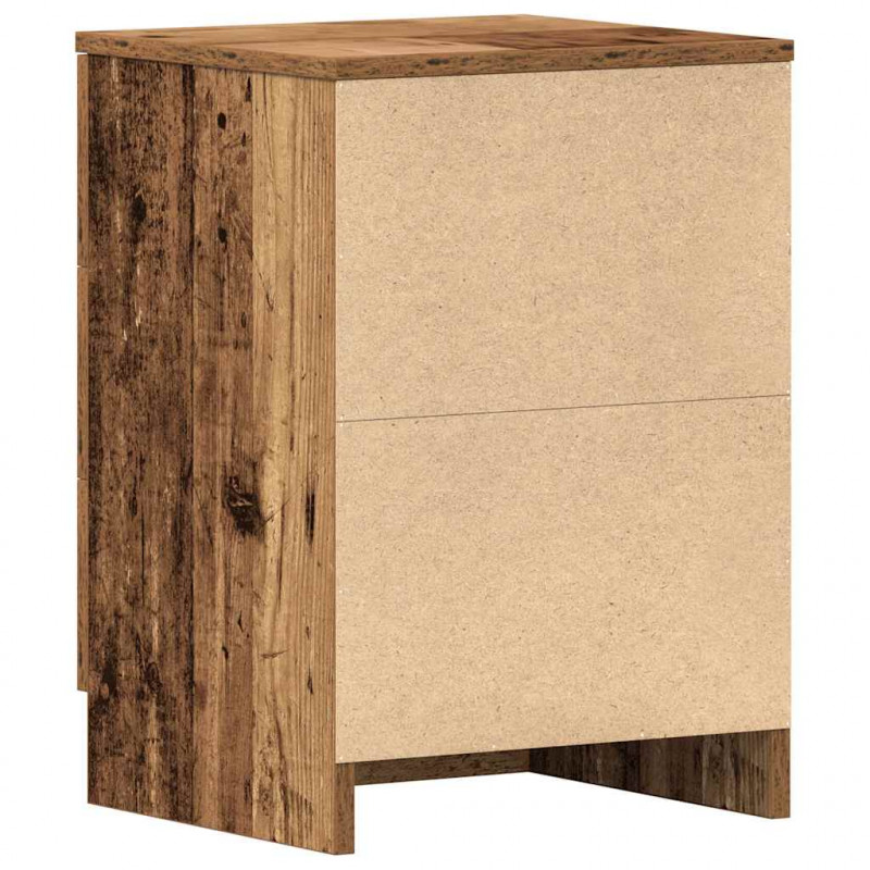Szafka nocna Stare drewno 38x35x55 cm Drewno klejone