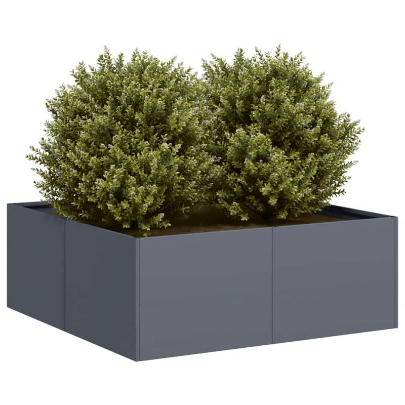 Doniczka Antracyt 80x80x30 cm Stal