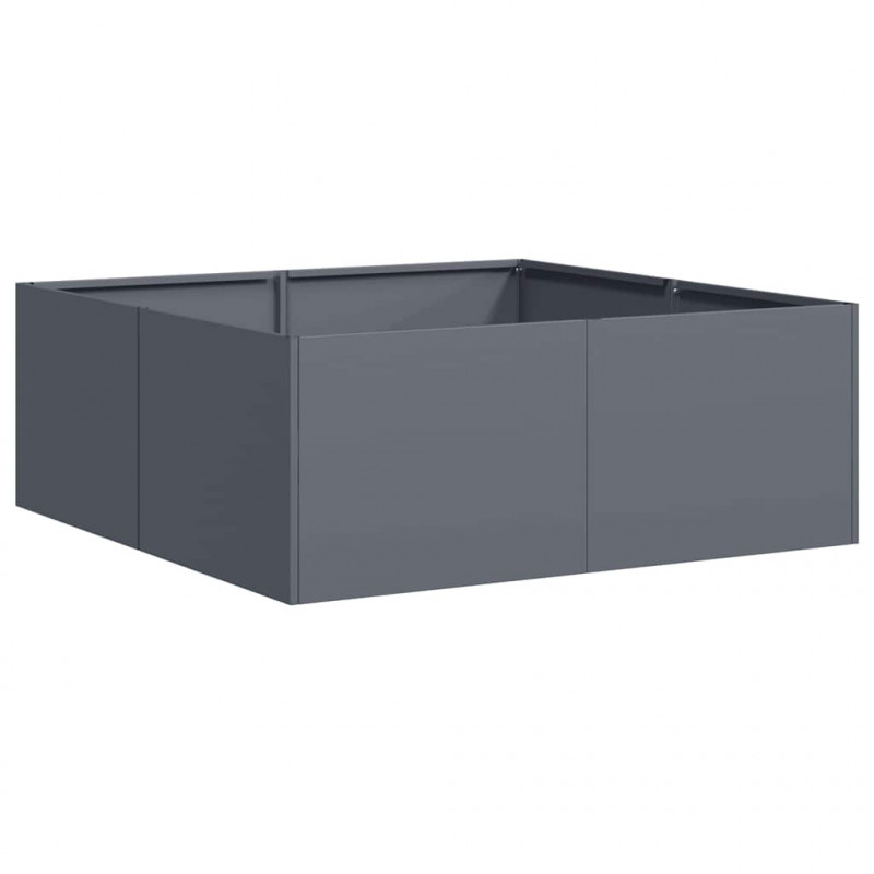 Doniczka Antracyt 80x80x30 cm Stal