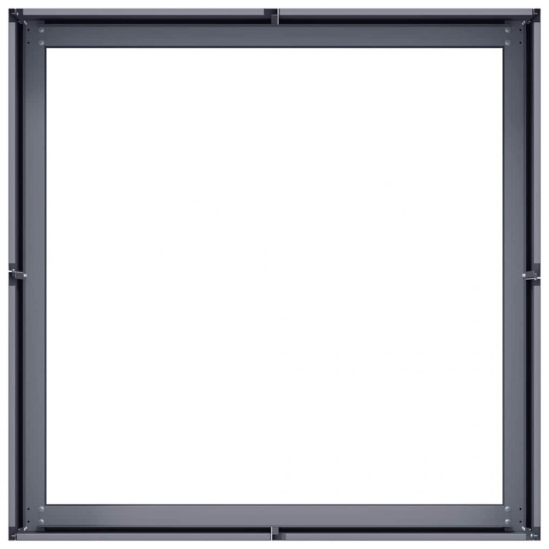 Doniczka Antracyt 80x80x30 cm Stal