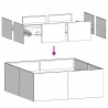 Doniczka Antracyt 80x80x30 cm Stal