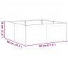 Doniczka Antracyt 80x80x30 cm Stal