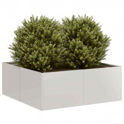 Doniczka 80x80x30 cm Stal nierdzewna